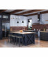 Hinton 1-Light Modern Farmhouse Pendant Matte Black