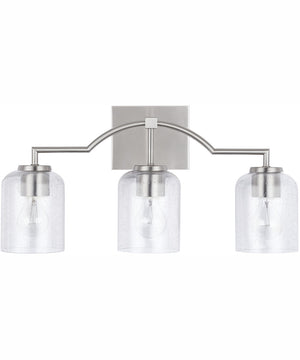 Carter 3-Light Vanity Brushed Nickel