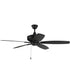 Sloan 52" Ceiling Fan (Blades Included) Flat Black