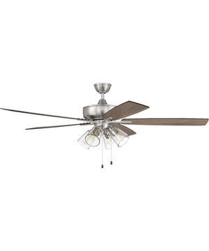 Super Pro 104 Clear 4 Light Kit 4-Light A - series Ceiling Fan (Blades Included) Brushed Polished Nickel