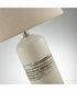 Noelle 1-Light 2 Pack-Table Lamp Ceramichrome/ Oatmeal Linen Shade