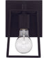 Dunn 1-Light Wall Sconce Flat Black