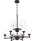 Foley 9-light Chandelier Old Bronze