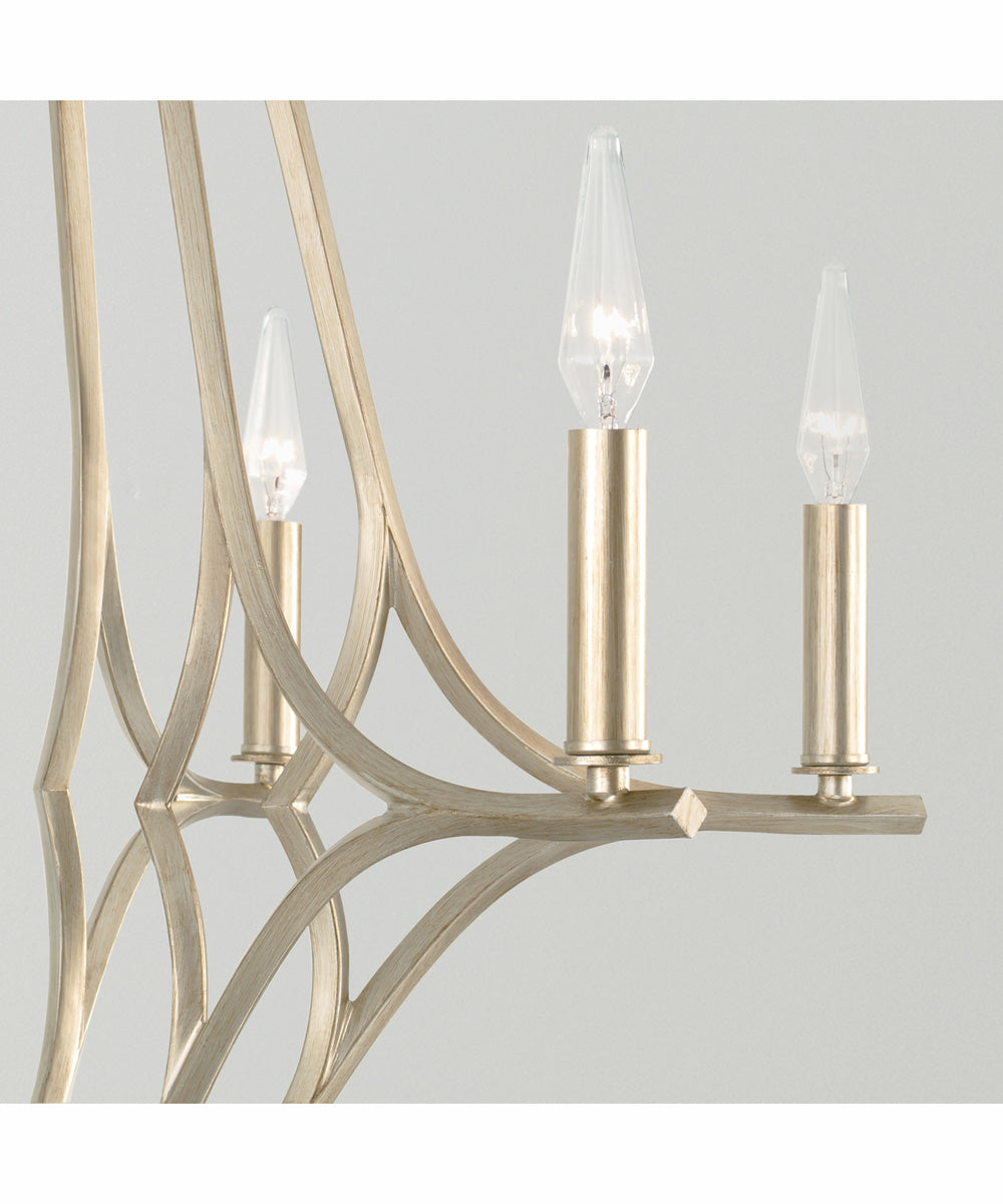 Claire 6-Light Chandelier Brushed Champagne