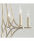 Claire 6-Light Chandelier Brushed Champagne