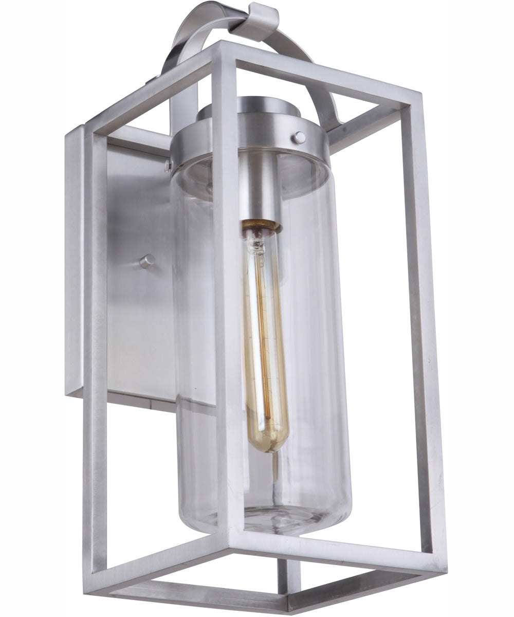 Neo 1-Light Outdoor Wall Lantern Satin Aluminum