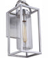 Neo 1-Light Outdoor Wall Lantern Satin Aluminum
