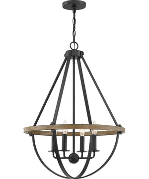 Bartlett 4-light Pendant Earth Black
