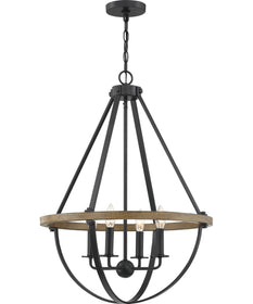 Bartlett 4-light Pendant Earth Black