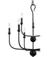 Blanche 9-light Chandelier Matte Black