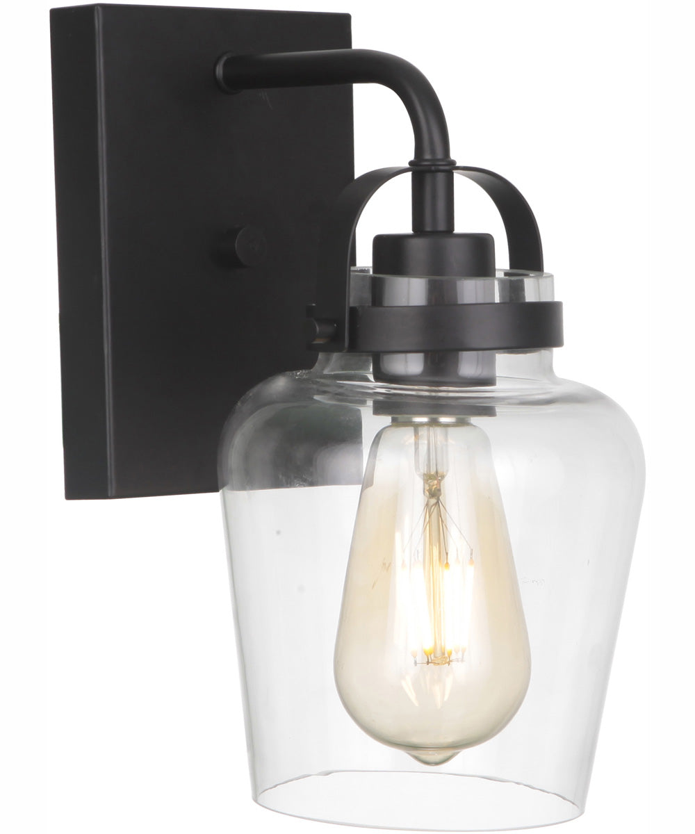 Trystan 1-Light Wall Sconce Flat Black