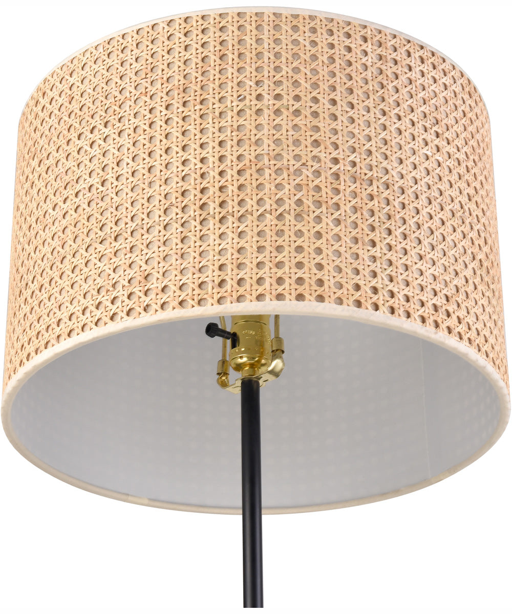 Baitz 62.5'' High 1-Light Floor Lamp - Matte Black