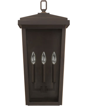 Donnelly 3-Light Outdoor Wall Mount Rain or Shine - Oiled Bronze