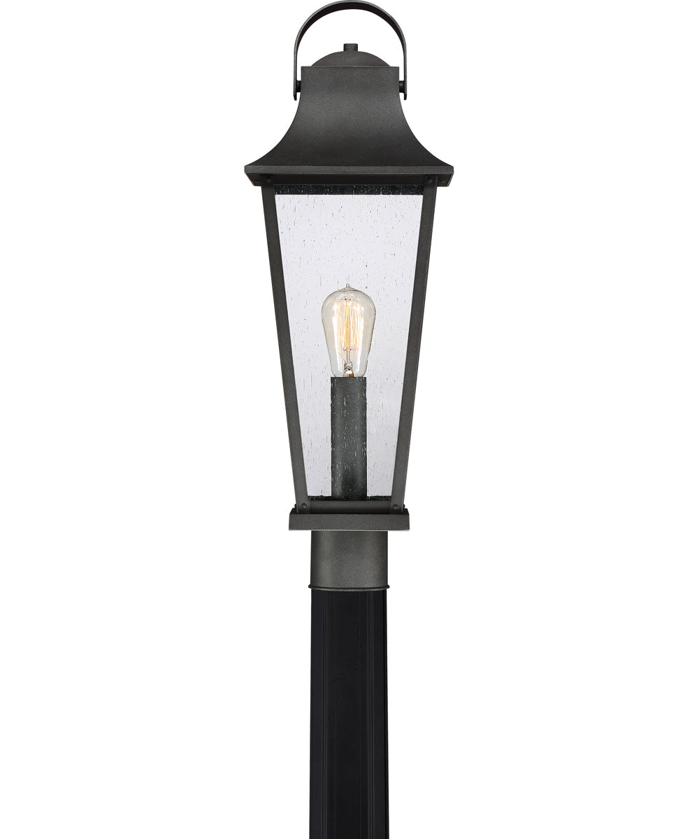 Galveston Large 1-light Outdoor Post Light Mottled Black