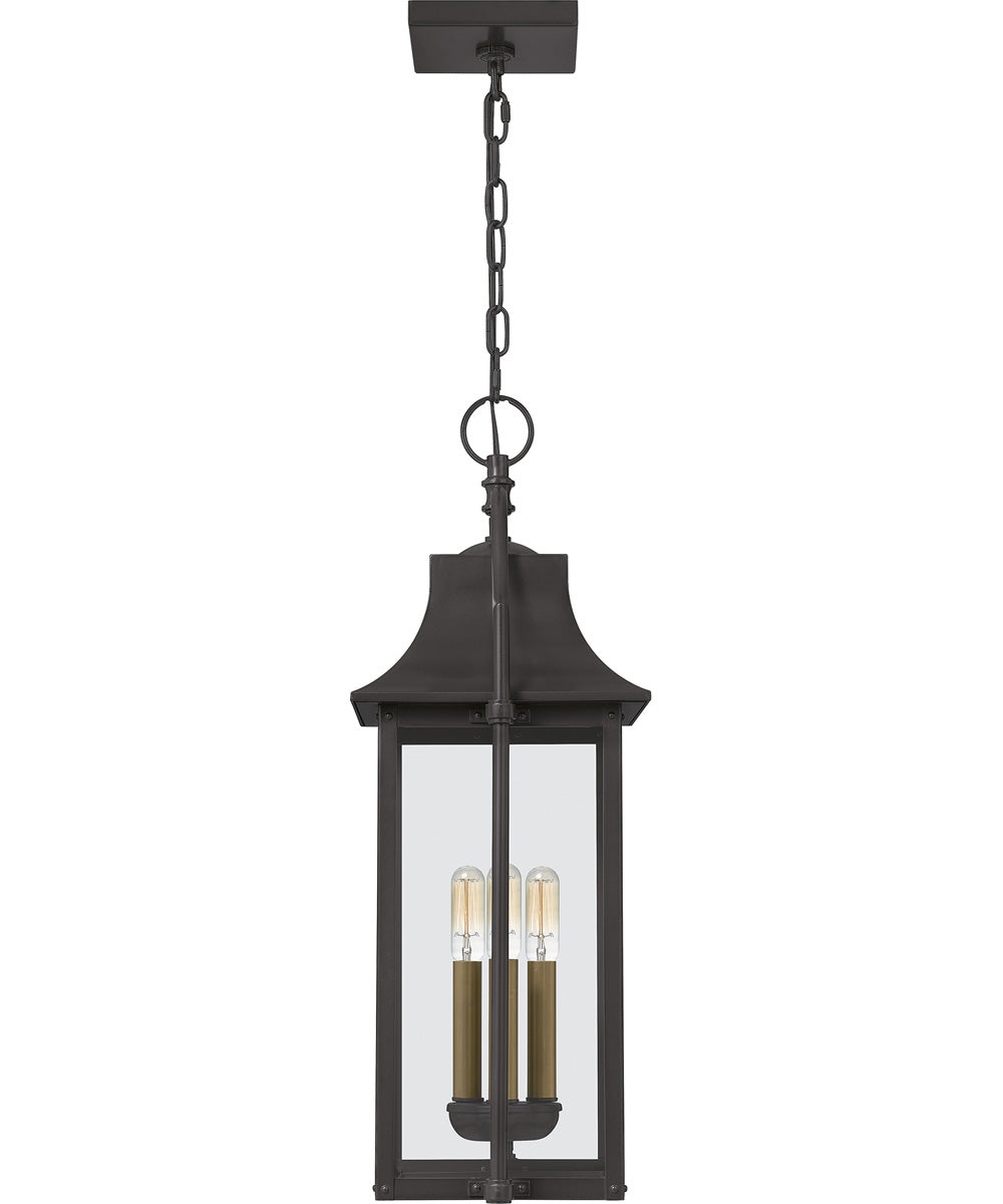 Manning Large 3-light Outdoor Pendant Light  Coastal Armour Aluminum Western Bronze