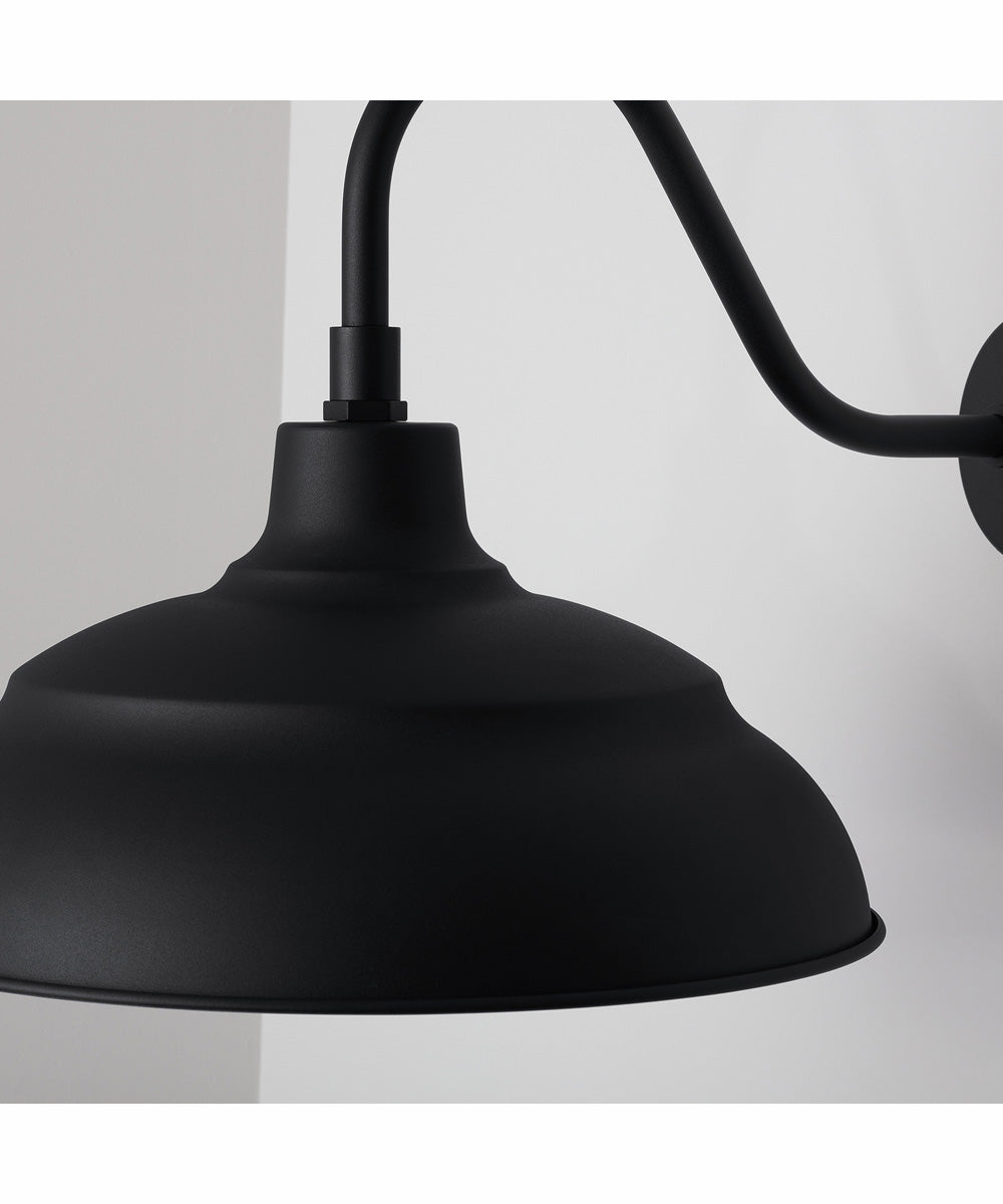 RLM 1-Light Outdoor Hanging-Lantern Black