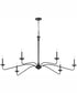 Euphora 6-light Chandelier Matte Black