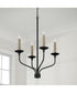 Wilder 4-Light Chandelier Matte Black