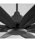 60" Rosales 1-light LED Patio Ceiling Fan Matte Black