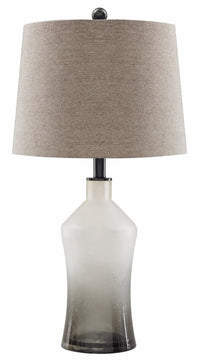 26"H Nollie Glass Table Lamp (Set of 2) Gray