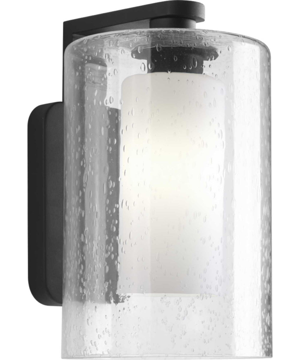 Compel Medium 1-Light Wall Lantern Textured Black
