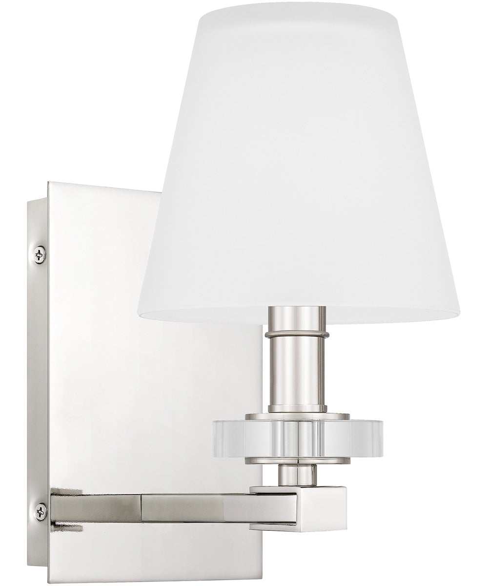 Kelsey Glen Small 1-light Wall Sconce Polished Nickel