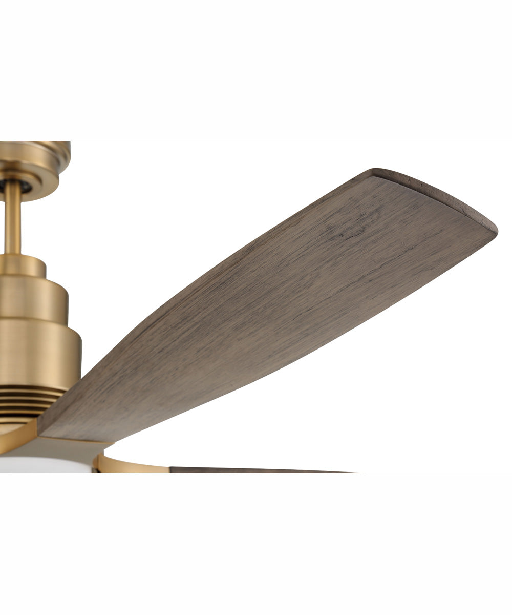 60" Ricasso 1-Light Ceiling Fan Satin Brass