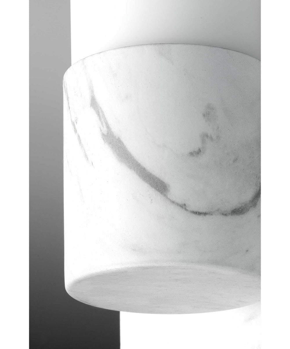 Blanco LED 1-Light LED Wall Bracket Faux White Marble