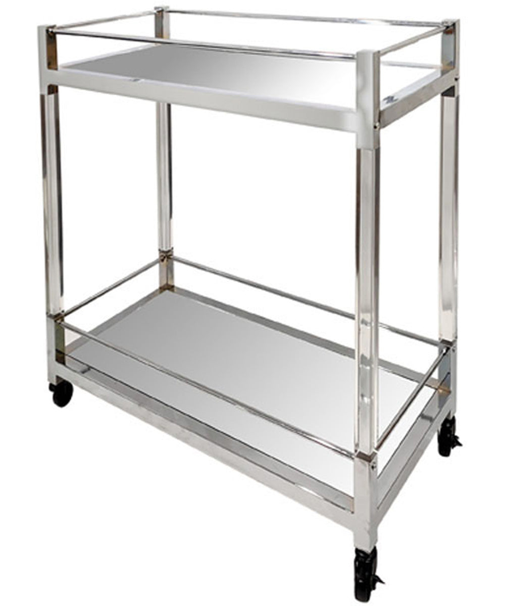 Chaseton Bar Cart Clear/Silver