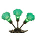 11"W Green Pond Lily 3 Light Wall Sconce