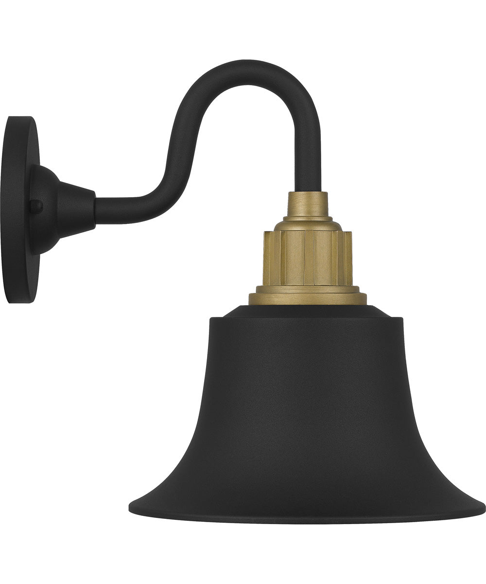 Nocturne Medium 1-light Outdoor Wall Light  Coastal Armour Aluminum Earth Black