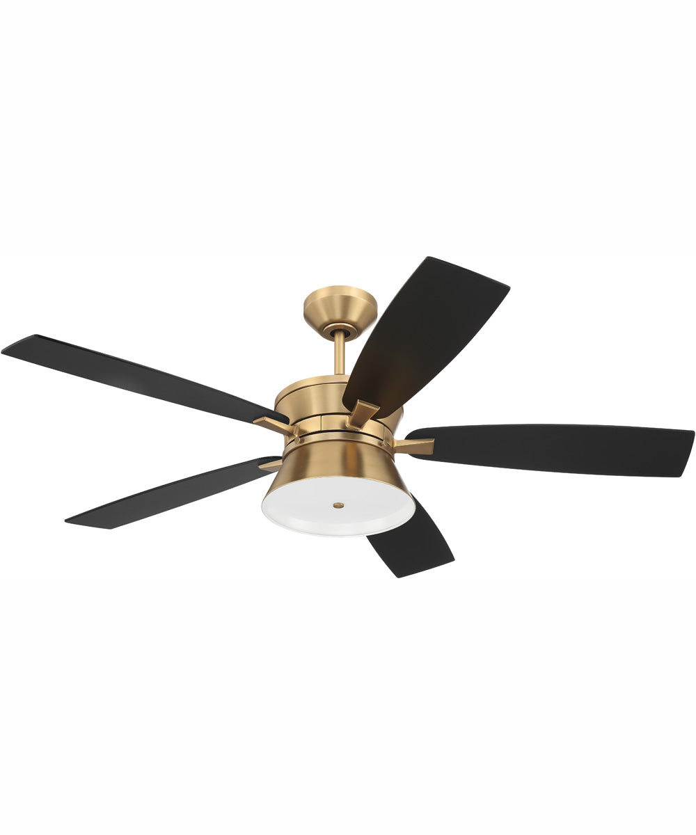 52" Dominick 3-Light Ceiling Fan Satin Brass