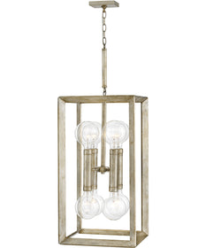Tinsley 8-Light Large Open Frame in Silver Leaf