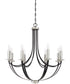 Alana 8-light Chandelier Mystic Black