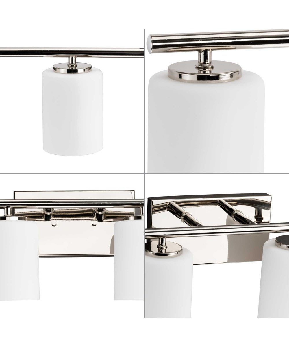 Replay 6-Light Traditional Etched White Glass Bath Vanity Light Polished Nickel