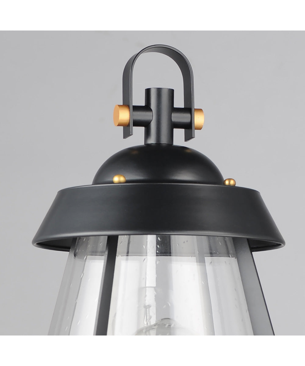 Mariner Outdoor Pier/Post Mount Black / Antique Brass