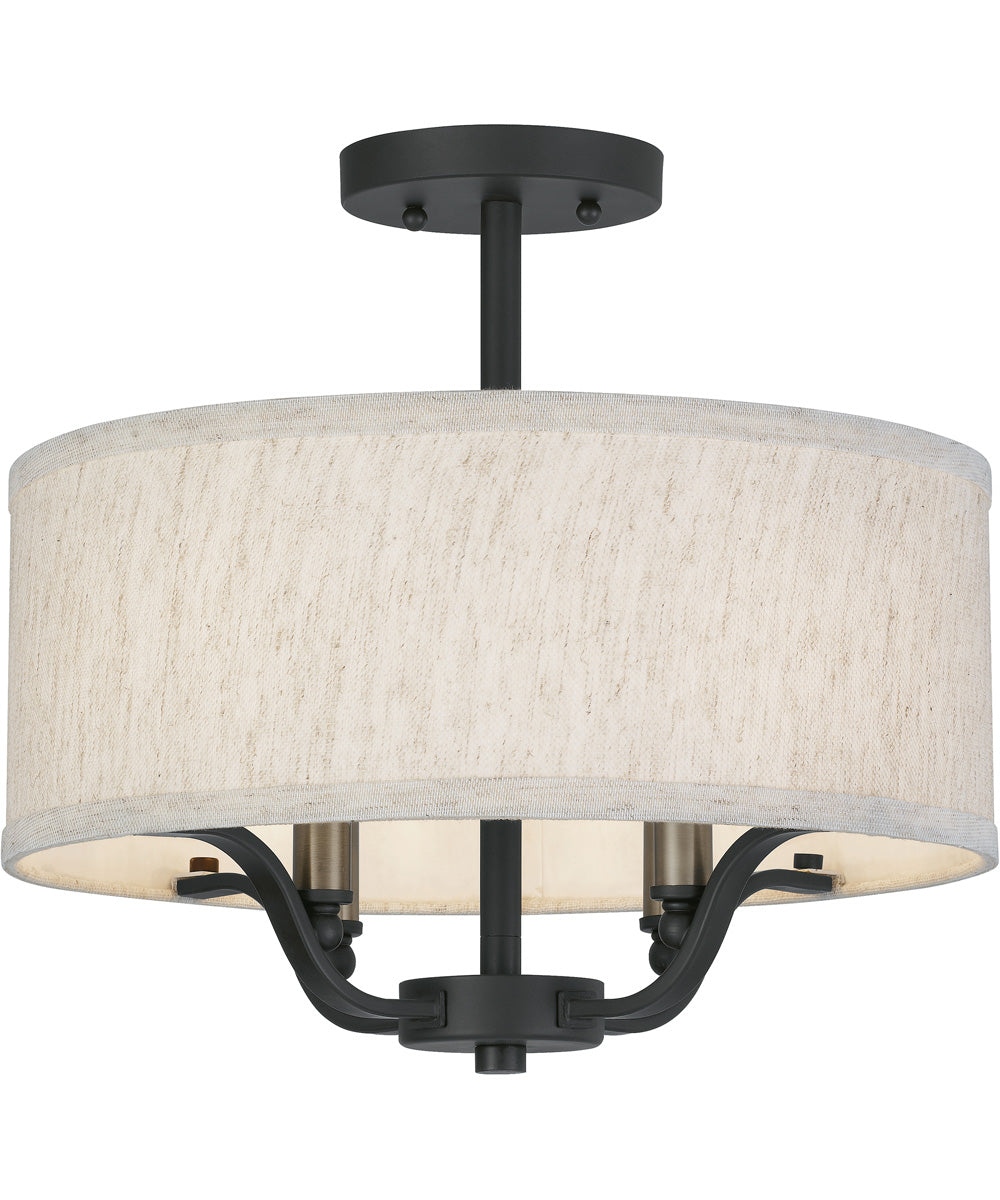 Cheyenne 4-light Semi Flush Mount Western Bronze
