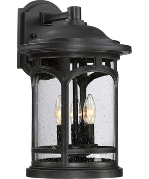 Marblehead Large 3-light Outdoor Wall Light  Coastal Armour Mystic Black