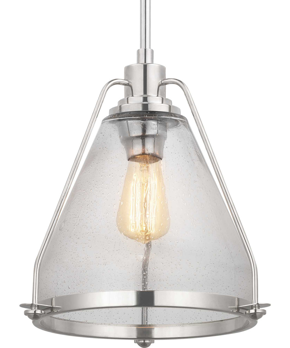 Range 1-Light Pendant Polished Nickel