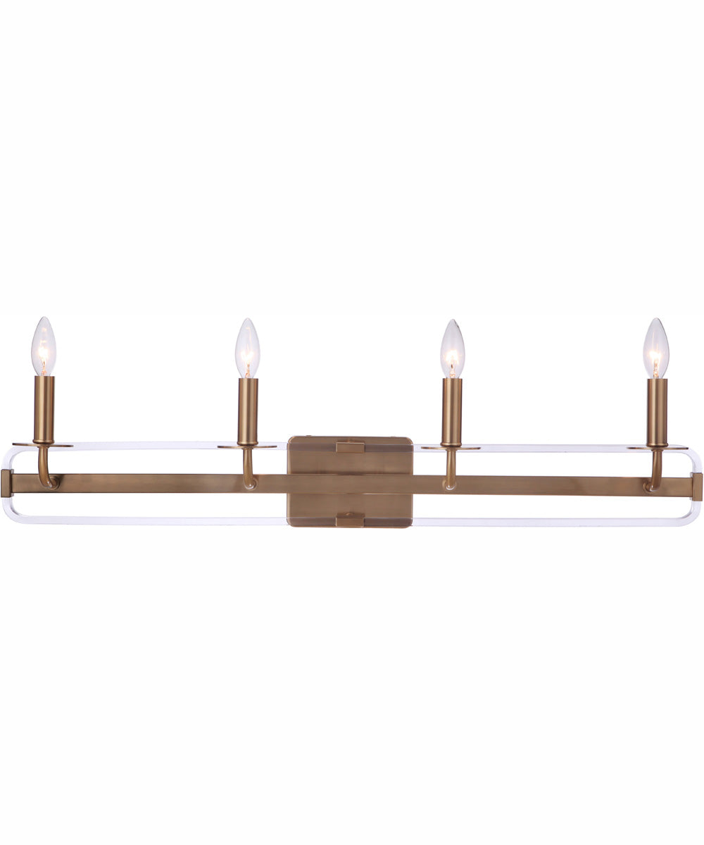 Graclyn 4-Light Vanity Satin Brass