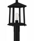 Satterfield Large 1-light Outdoor Post Light  Coastal Armour Matte Black