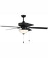 52" Outdoor Pro Plus 211 White 2-Light Indoor/Outdoor Ceiling Fan Flat Black
