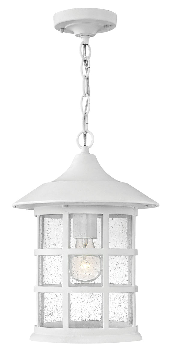 10"W Freeport 1-Light Outdoor Hanging Light in Classic White