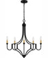 Mabel 5-light Chandelier Matte Black