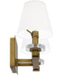 Kelsey Glen Medium 2-light Bath Light Weathered Brass