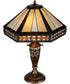27"H Diamond Band Mission Table Lamp