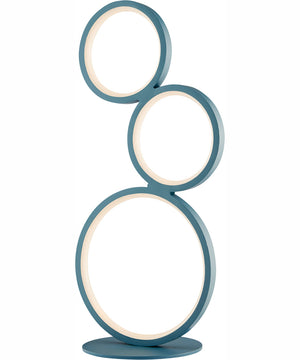Fedora Led Table Lamp 3 Rings/Blue