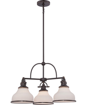 Grant 3-light Chandelier Palladian Bronze