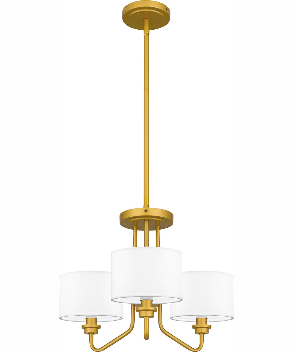 Quoizel Pendant Large 3-light Pendant Painted Brass