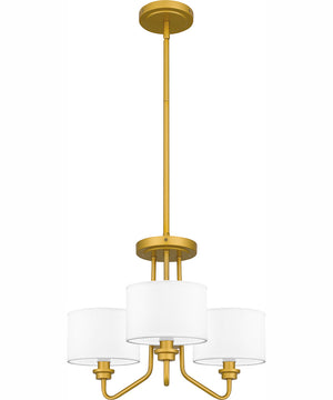 Quoizel Pendant Large 3-light Pendant Painted Brass